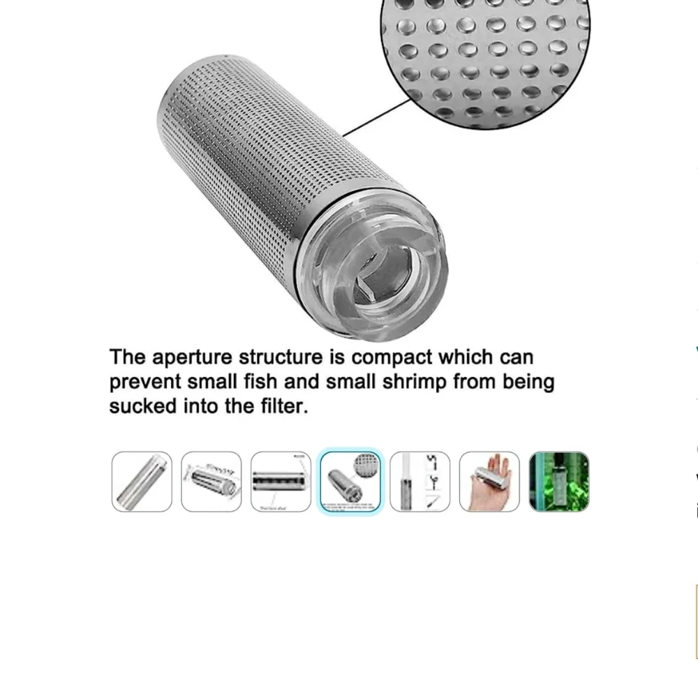 Aquarium fishshrimp mesh net filter guard